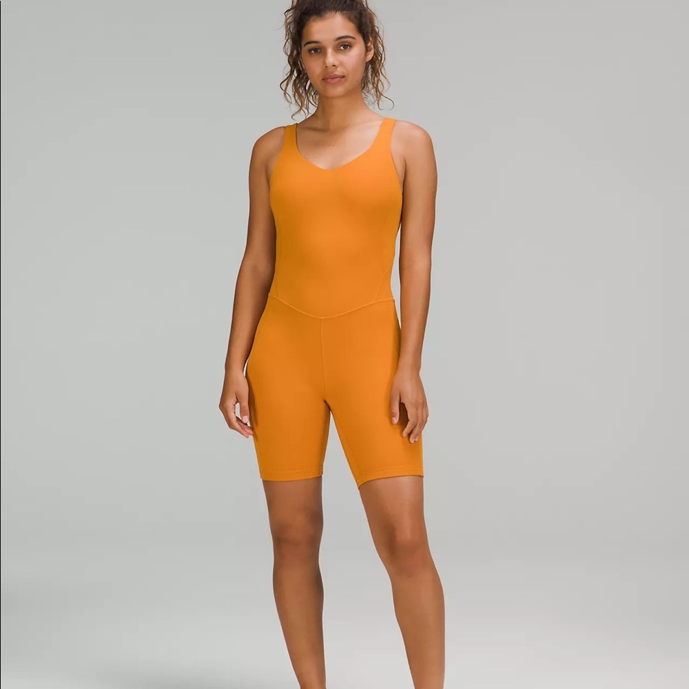 Lululemon Athletica Orange Jumpsuit